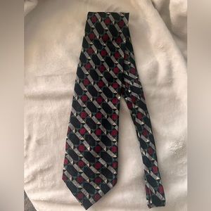 VINTAGE German Reine Seide JEWEL TONE SILK TIE